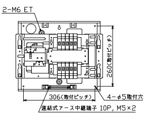 MAG3310F 拾パール産業 住み家用分電盤(扉付、埋込形、10+0、30A)