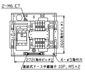 MAG3408F 十パール製作 住みか用分電盤(扉付、埋込形、8+0、40A)