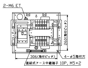 MAG34102F テンパール工業 住宅用分電盤(扉付、埋込形、10+2、40A)|タロトデンキ
