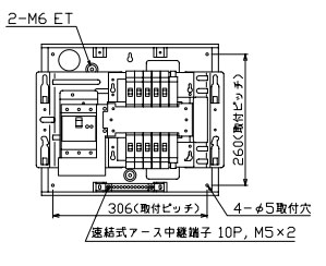 MAG35102F テンパール工業 住宅用分電盤(扉付、埋込形、10+2、50A)|タロトデンキ