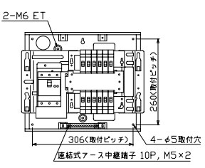 MAG3512F テンパール工業 住宅用分電盤(扉付、埋込形、12+0、50A)