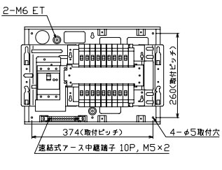 MAG35182F テンパール工業 住宅用分電盤(扉付、埋込形、18+2、50A)|タロトデンキ