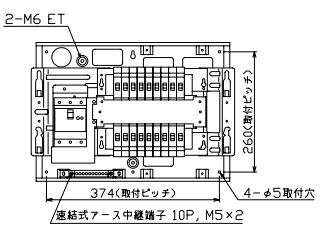 MAG3518F テンパール工業 住宅用分電盤(扉付、埋込形、18+0、50A)|タロトデンキ
