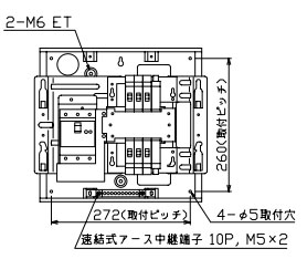 MAG36062F テンパール工業 住宅用分電盤(扉付、埋込形、6+2、60A)｜タロトデンキ