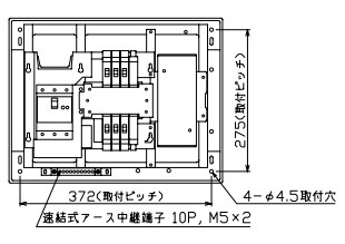 MAG36062P テンパール工業 住宅用分電盤(扉付、付属機器取付スペース付、6+2、60A)｜タロトデンキ