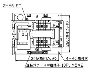 MAG36102F テンパール工業 住宅用分電盤(扉付、埋込形、10+2、60A)|タロトデンキ