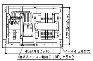 MAG36102IB2 テンパール工業 住宅用分電盤(扉付、IH・エコキュート(端子台付)、10+2、60A)