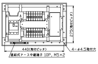 MAG36142P テンパール工業 住宅用分電盤(扉付、付属機器取付スペース付、14+2、60A)