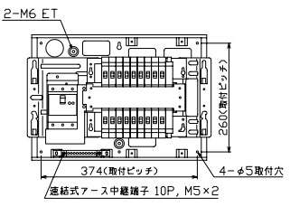 MAG36182F テンパール工業 住宅用分電盤(扉付、埋込形、18+2、60A)|タロトデンキ