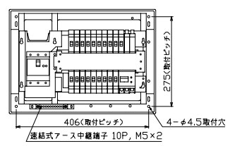 MAG36182IT2A3 テンパール工業 太陽光発電用分電盤(扉付、IH・エコキュート・電気温水器、18+2、60A)|タロトデンキ