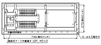 MAG36182W テンパール工業 住宅用分電盤(扉付、ワイド付属機器取付スペース付、18+2、60A)|タロトデンキ