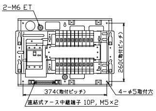 MAG3620F テンパール工業 住宅用分電盤(扉付、埋込形、20+0、60A)｜タロトデンキ