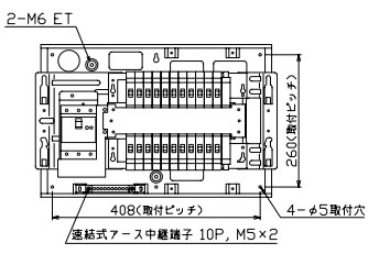 MAG36222F テンパール工業 住宅用分電盤(扉付、埋込形、22+2、60A)｜タロトデンキ 39,398円