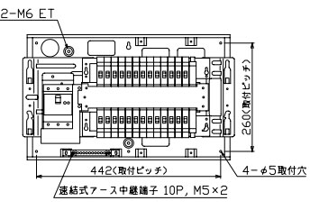 MAG36262F テンパール工業 住宅用分電盤(扉付、埋込形、26+2、60A)|タロトデンキ