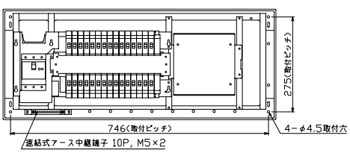 MAG36302D テンパール工業 住宅用分電盤(扉付、大型付属機器取付スペース付、30+2、60A)|タロトデンキ