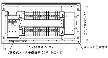 MAG3632P テンパール工業 住宅用分電盤(扉付、付属機器取付スペース付、32+0、60A)|タロトデンキ