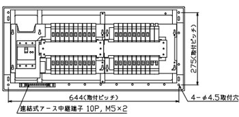 MAG36362GS2 テンパール工業 住宅用分電盤(ガス発電・給湯暖冷房システム、36+2、60A)｜タロトデンキ