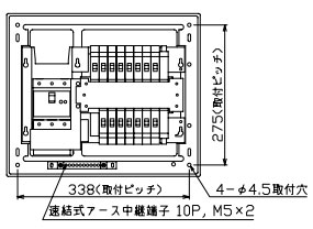 MAG37142集積回路2 十パール製作 住みか用分電盤(扉付、IH・エコキュート(1次送ること)、14+2、75A)