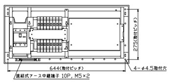 MAG3716W テンパール工業 住宅用分電盤(扉付、ワイド付属機器取付スペース付、16+0、75A)｜タロトデンキ