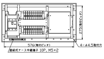 57％以上節約 MAG37182D テンパール工業 住宅用分電盤 扉付 大型付属