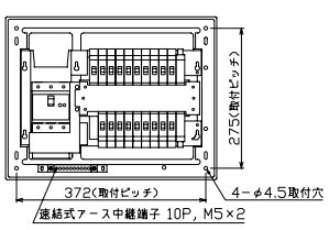 MAG37182IC2 テンパール工業 住宅用分電盤(扉付、IH・エコキュート(1次送り)、18+2、75A)｜タロトデンキ