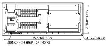 MAG37182W テンパール工業 住宅用分電盤(扉付、ワイド付属機器取付