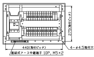 MAG37242GS2 テンパール工業 住宅用分電盤(ガス発電・給湯暖冷房