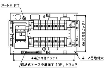 MAG37262F テンパール工業 住宅用分電盤(扉付、埋込形、26+2、75A)｜タロトデンキ 78,720円