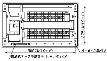 MAG37322GS2 テンパール工業 住宅用分電盤(ガス発電・給湯暖冷房