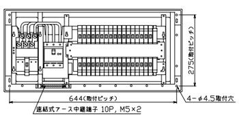 MAG37342IB2 テンパール工業 住宅用分電盤(扉付、IH・エコキュート(端子台付)、34+2、75A)|タロトデンキ