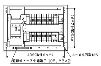 YAG36182IT2A3 テンパール工業 太陽光発電用分電盤(扉なし、IH・エコキュート・電気温水器、18+2、60A)|タロトデンキ