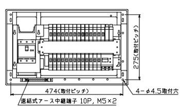 YAG37262IT2A3 テンパール工業 太陽光発電用分電盤(扉なし、IH・エコキュート・電気温水器、26+2、75A)｜タロトデンキ