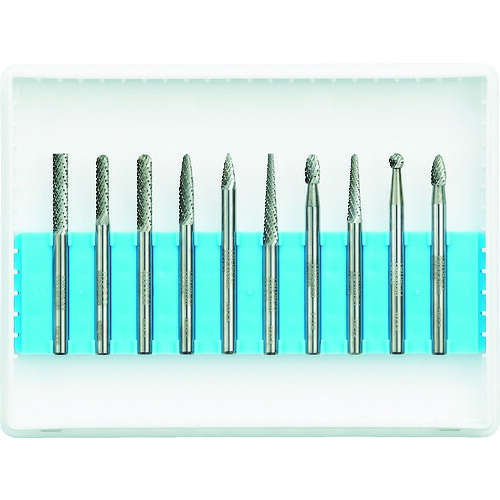 TB-A030-10S TRUSCO 超硬バーセットAシリーズ 軸3mm 刃径3mm 10本セット トラスコ中山