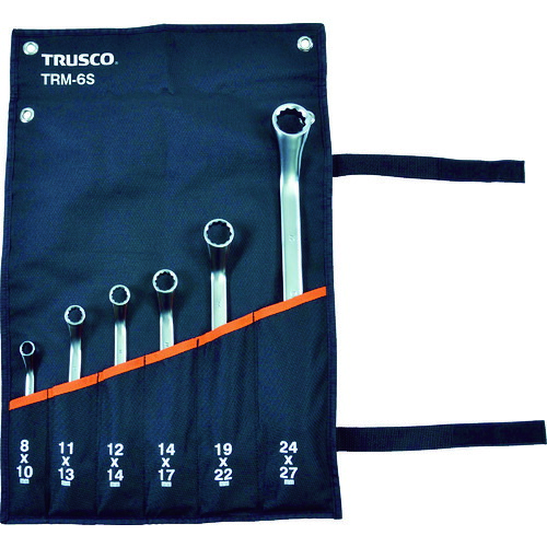 TRM-6S TRUSCO 45°両口めがね鍵仕掛ける(6本組) トラスコ中山
