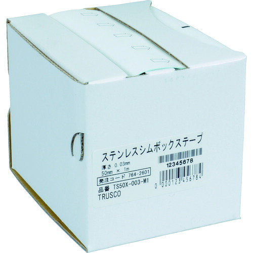 TS100X-0005-M1 TRUSCO ステンレスシムボックステープ 0.005 100mmX1m トラスコ中山