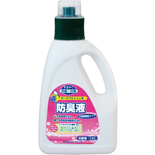 5533209 アロン 携帯型室内用便器用防臭液大静電容量(色消し) 6本入