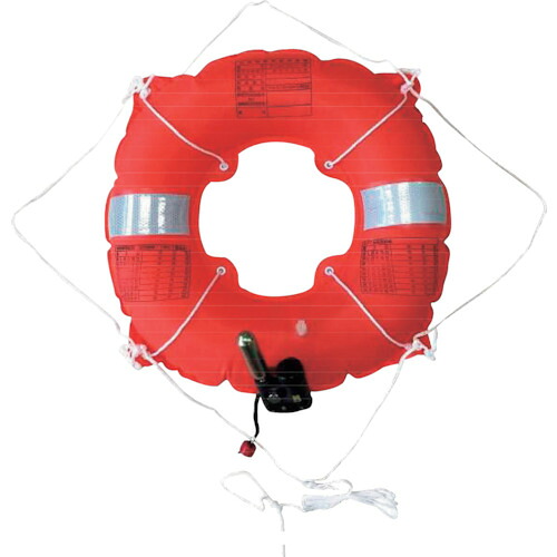 6300005261 グリーンクロス 小型舟・船用救命具(ふくれ上がる式)米国海兵隊員合切袋 RN型 縦米国海軍