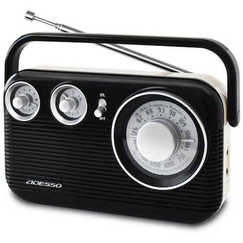 RA601BK ADESSO レトロAM/FMラジオ受信機 20台入