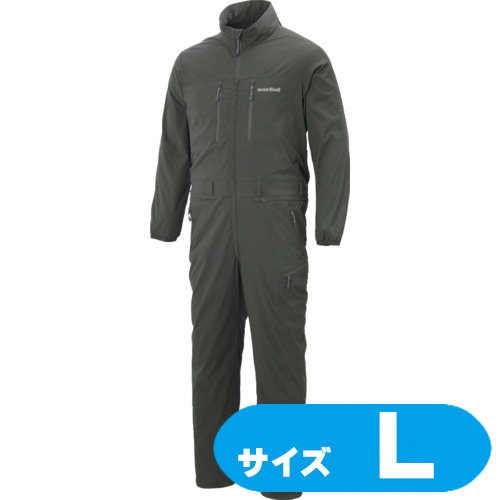 1132309DGNL montbell つなぎ服 気違い殴ること ストレッチカバーオール 1132309 DGN L