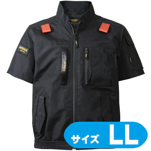 AV413491LL クロ始祖 細工物半袖上衣 フォースブラック LL