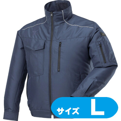 F2JP919014L ミズノ エアリージャケットTOUGH ドレスネイビー L