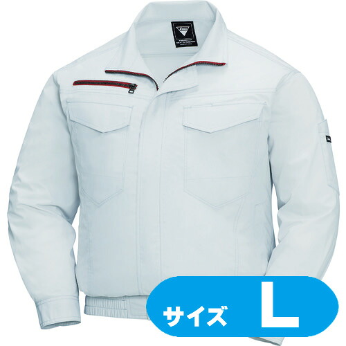 XE9800122L XEBEC 綿ポリ混紡ペンタス冷房装置服 XE98001-22-L しろがね色薄墨色【気違い・乾電池・有線テレビ別売】