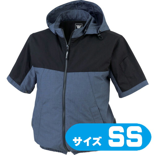XE98026116SS XEBEC 空調設備服半袖上衣 XE98026-116-SS 杢青碧【愛読者・乾電池・有線テレビ別売】