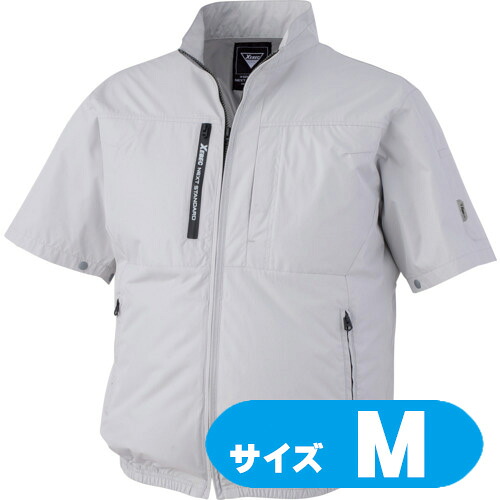 XE9803422M XEBEC 冷房装置服半袖上衣 XE98034-22-M しろがね色薄墨色【気違い・乾電池・有線テレビ別売】