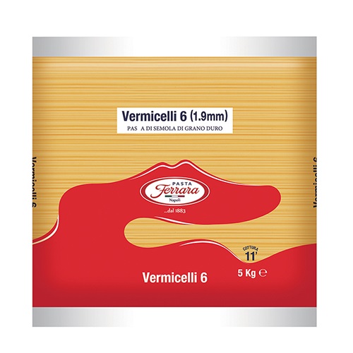 フェラーラ ヴェルミチェッリ 1.9mm 5kg No.6 | パスタ イタリア ランチ pasta ベルミッチェリ画像