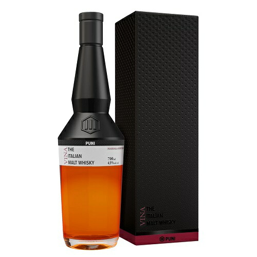 【エントリーでP10倍!7/19~】【よりどり6本以上、送料無料】Puni The Italian Malt Whisky VINA 700ml | プーニ イタリアン モルト ウイスキー ヴィーナ トレンティーノ アルト アディジェ州 蒸留酒 イタリア|タルタルーガ