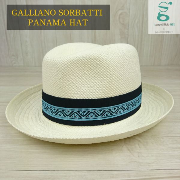 売れ筋アイテムラン GALLIANO SORBATTI パナマハット イタリア製 つば広 中折れ帽 送料無料 ギフトラッピング プレゼント おしゃれ帽子  夏帽子 カラー 白 ホワイト fucoa.cl