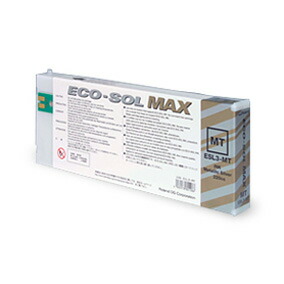 Roland ローランド インキ ECO-SOL MAX 220竓 ESL3-MT メタリックシルバー 薬莢 完全無欠品 溶解剤大判インクジェット印刷工用