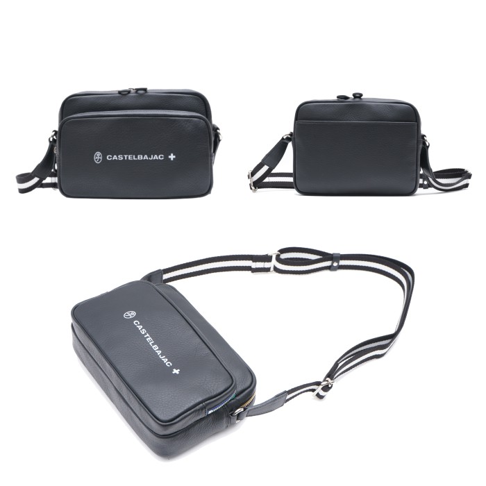CASTELBAJACカステルバジャッククオーレレザーミニショルダーバッグ横型23cmNo.034113