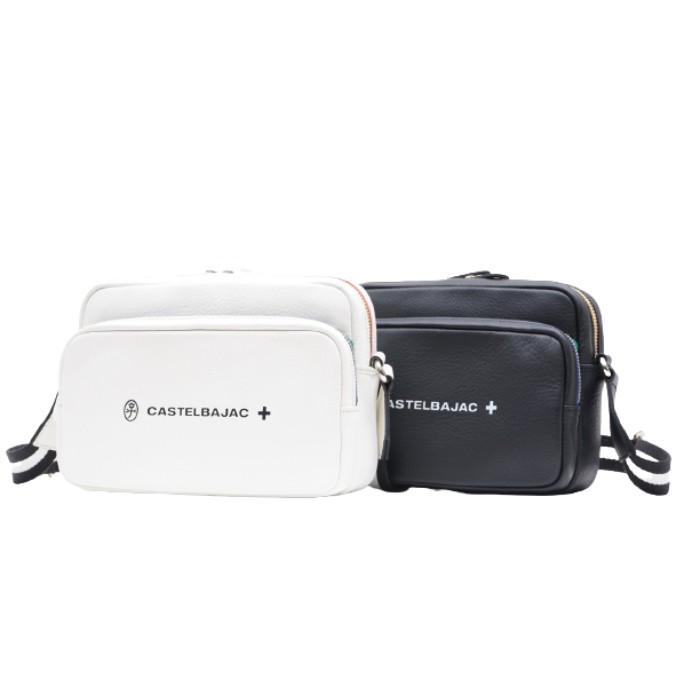 CASTELBAJACカステルバジャッククオーレレザーミニショルダーバッグ横型23cmNo.034113